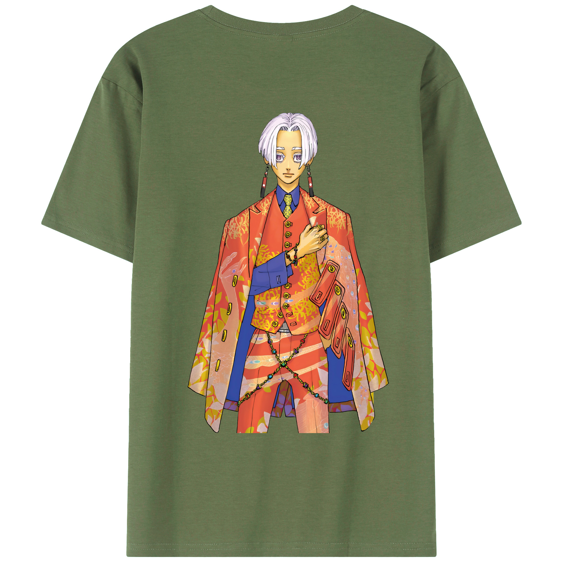 （画像用） 東京リベンジャーズ Tokyo Revengers 綿100％ メンズ半袖Tシャツ（バックプリント） 通気性